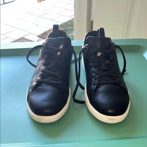 Cole Haan Black Low-Top Sneakers with White Soles
